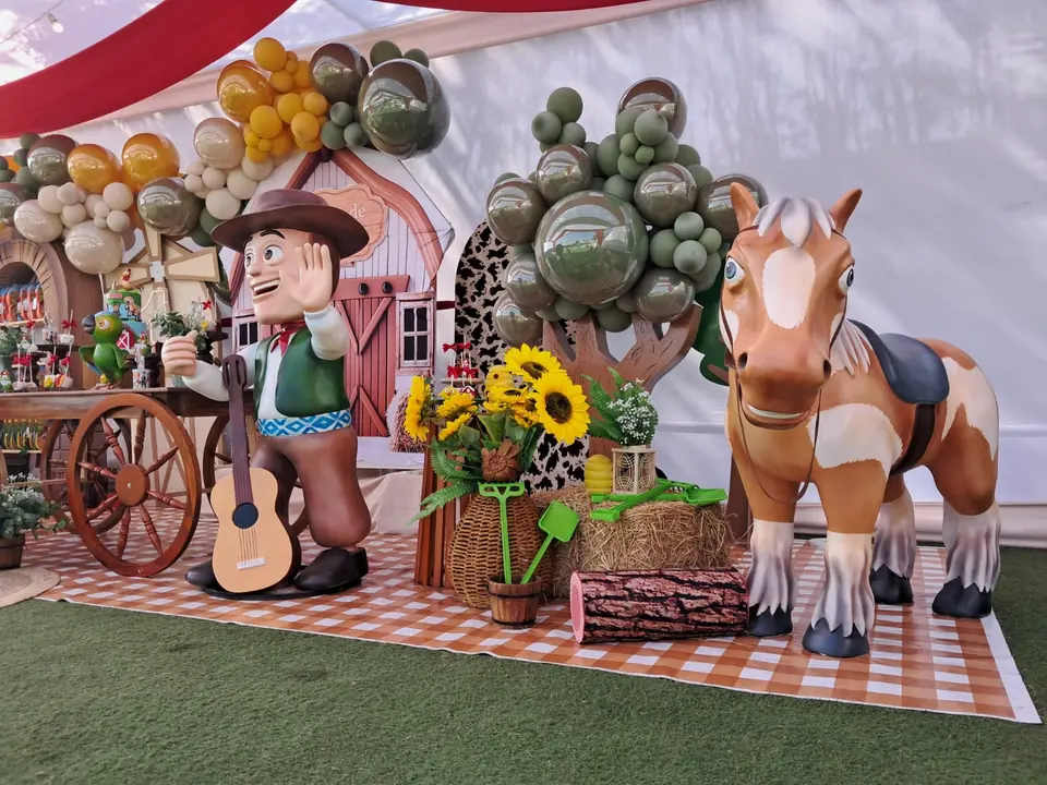 Decoración temática La Granja de Zenón para cumpleaños infantil en Lima