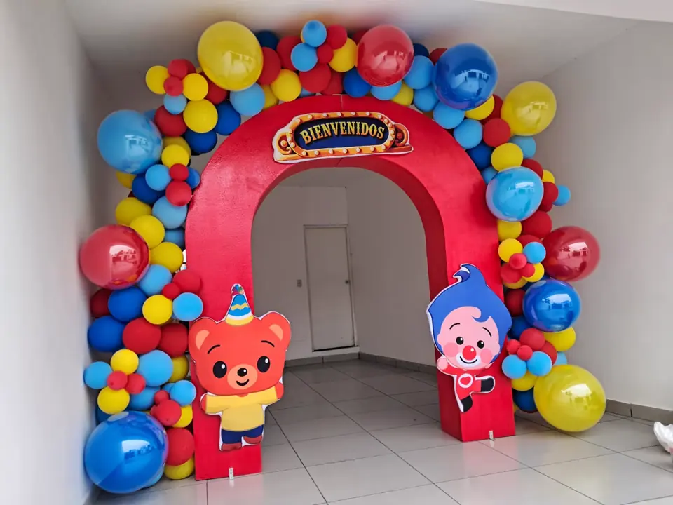 Decoración temática Plim Plim para cumpleaños infantil en Lima
